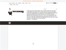 Tablet Screenshot of duckboss.com